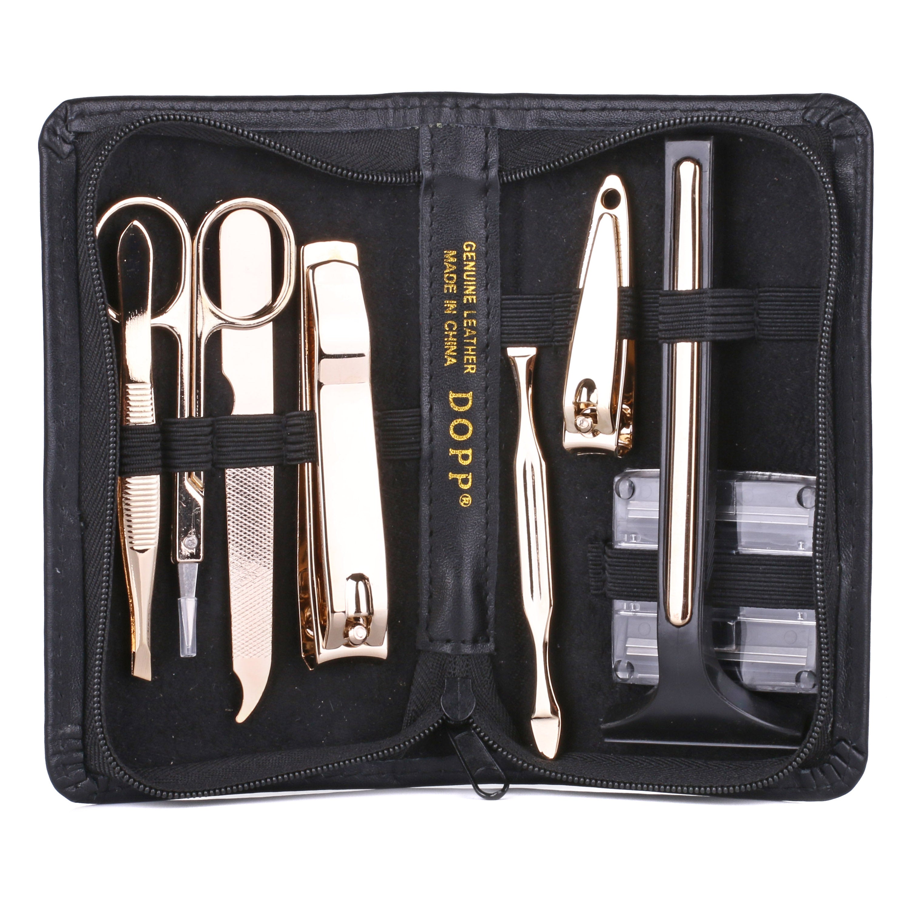 Dopp 8-Piece Genuine Leather Manicure Set