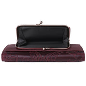 Tooled Leather Organizer Clutch