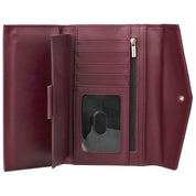 Tooled Leather Organizer Clutch