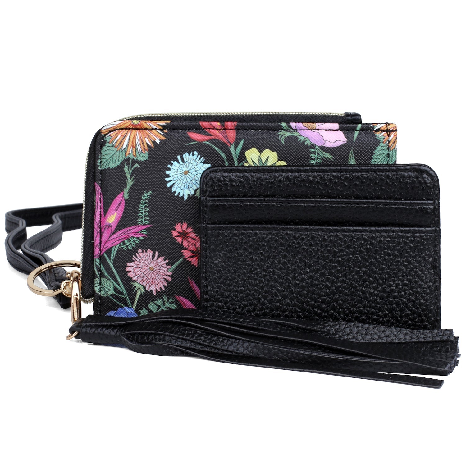 L-zip Coin Case with Strap