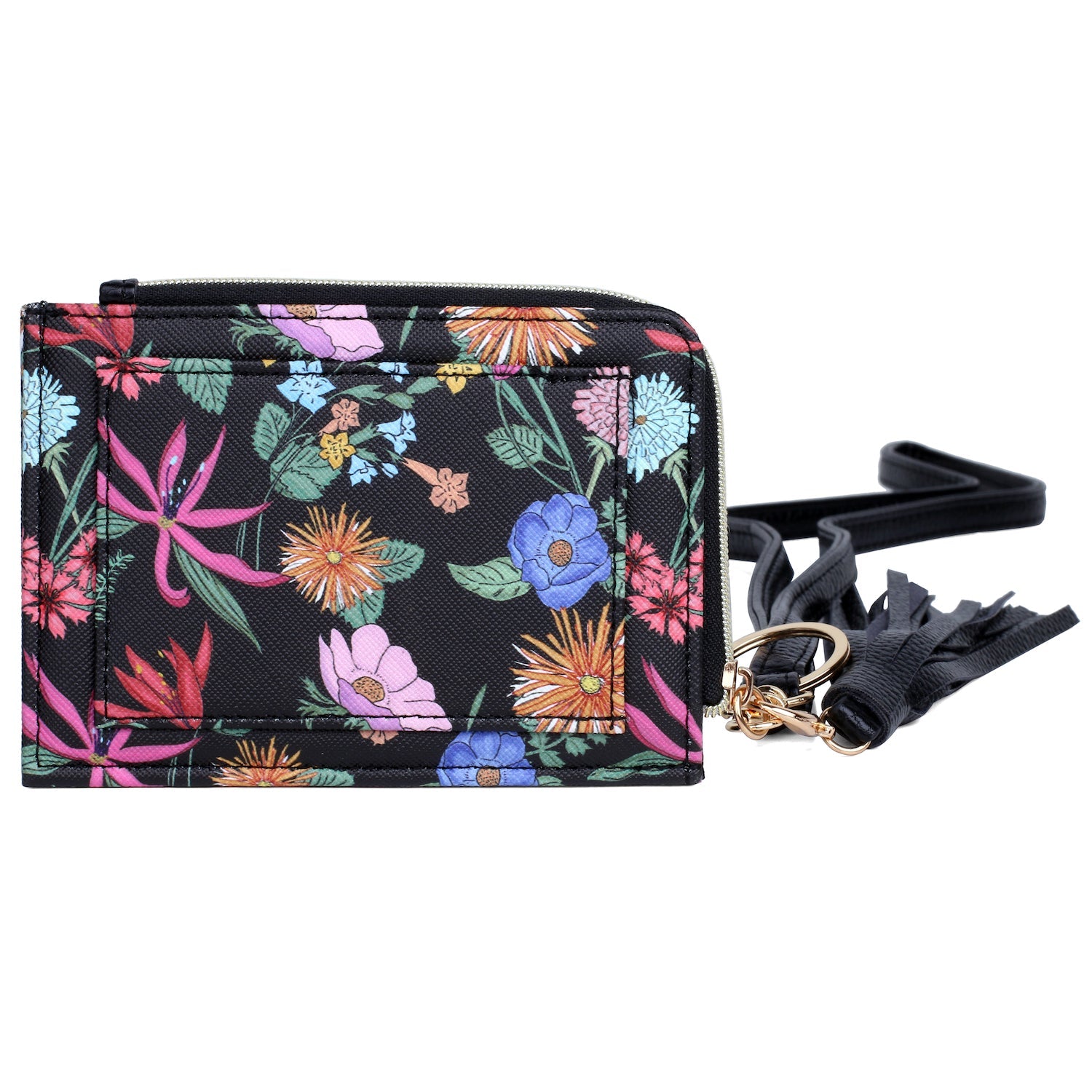 L-zip Coin Case with Strap