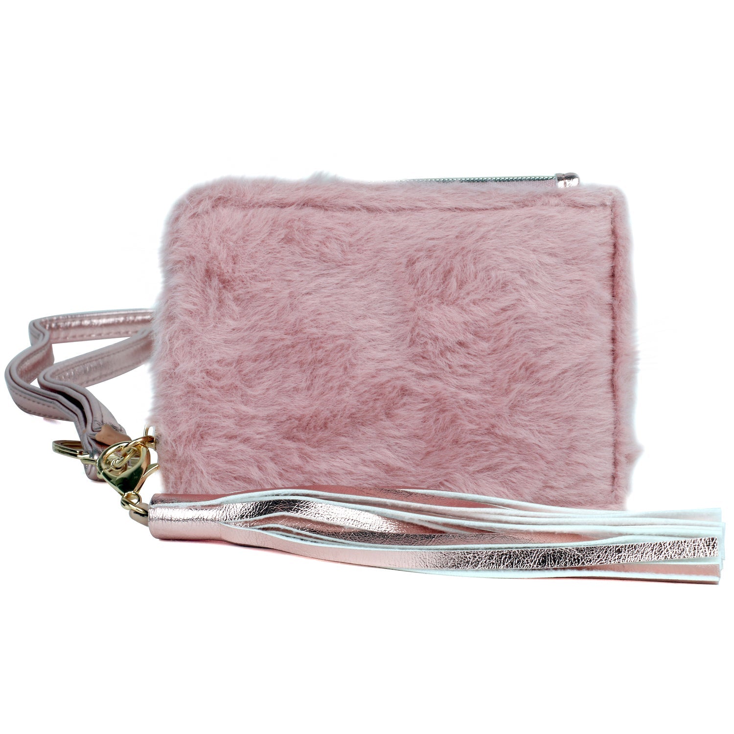 L-zip Coin Case with Strap