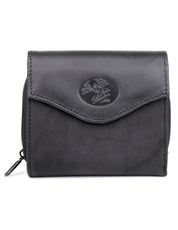 Heiress Leather Zip French Purse