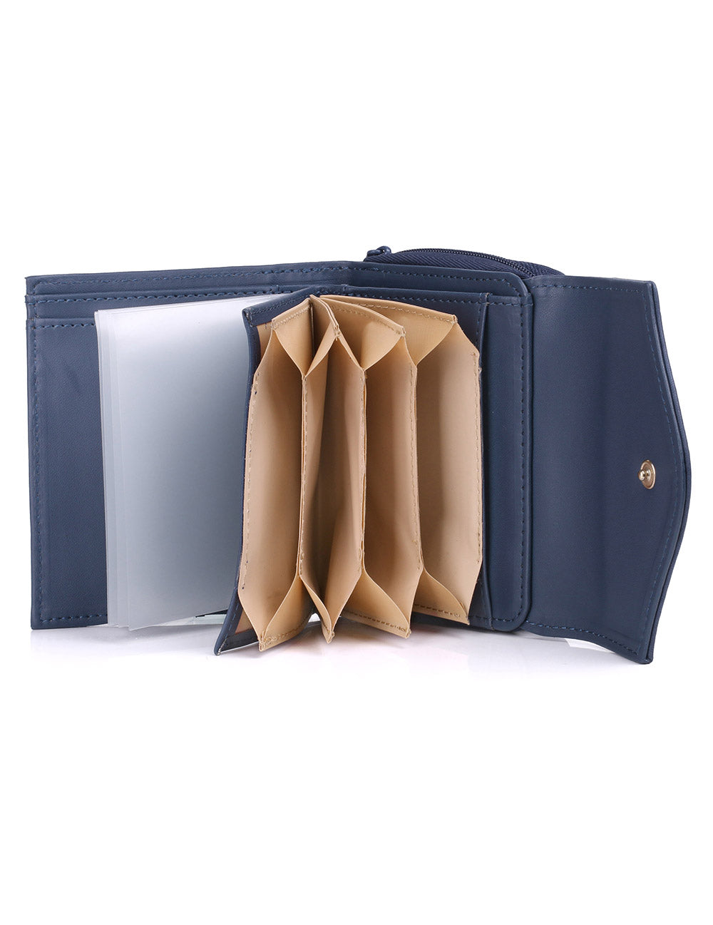 Heiress Leather Zip French Purse