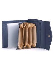 Heiress Leather Zip French Purse