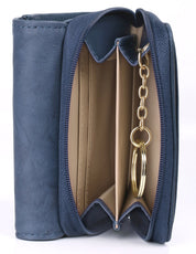 Heiress Leather Zip French Purse