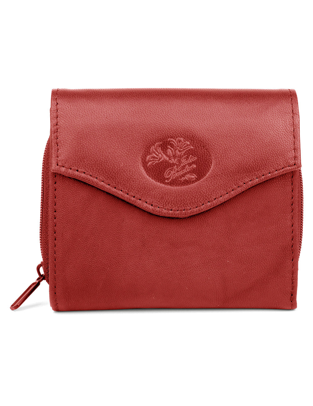 Heiress Leather Zip French Purse