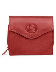 Heiress Leather Zip French Purse