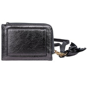 L-zip Coin Case with Strap