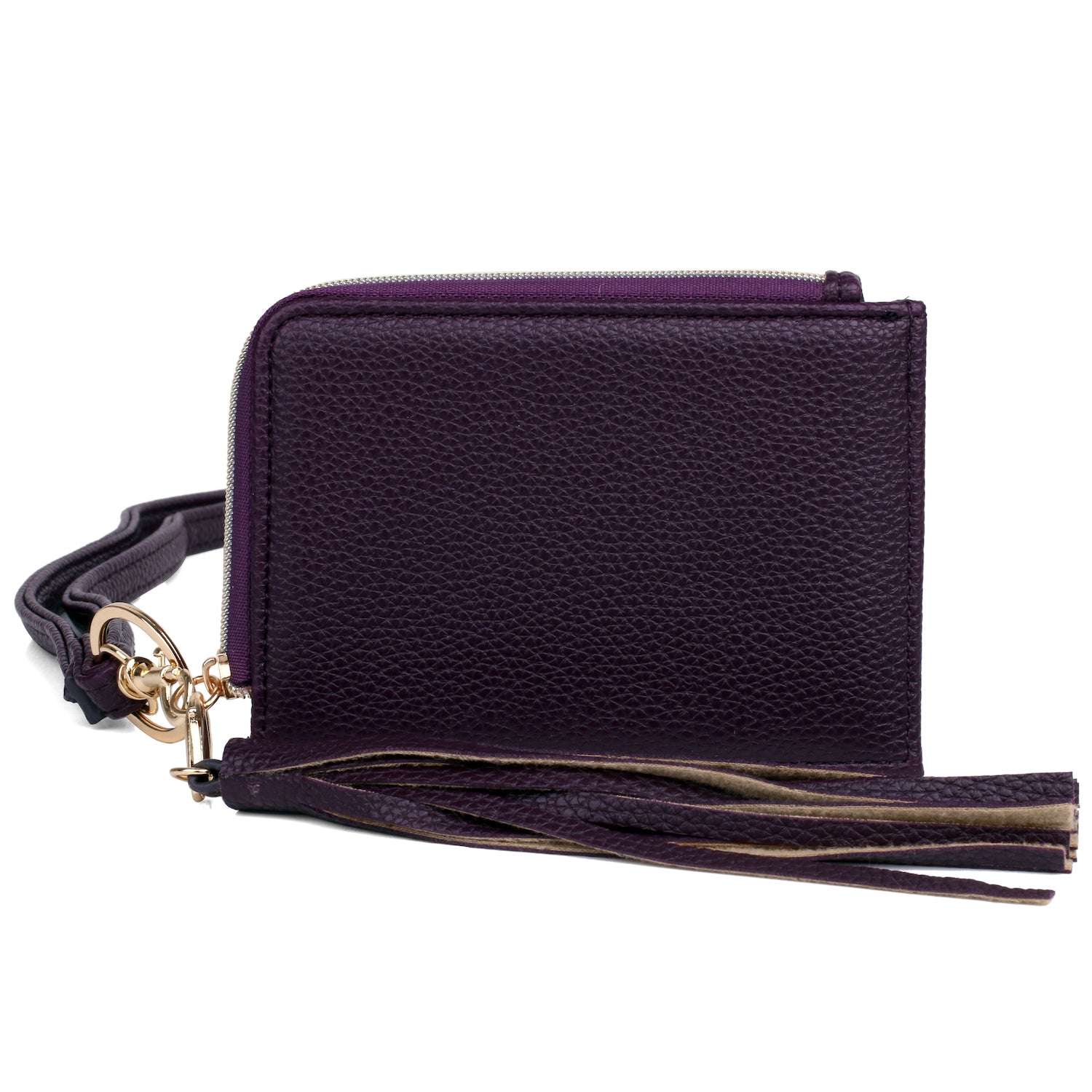 L-zip Coin Case with Strap