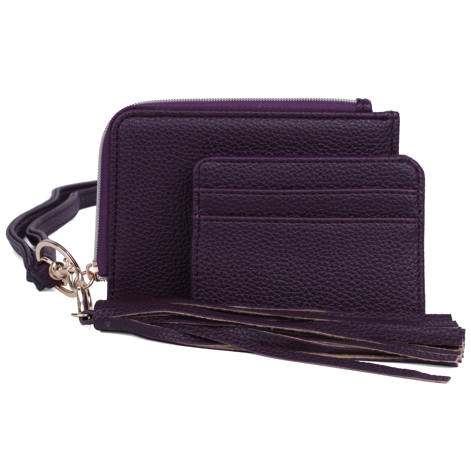 L-zip Coin Case with Strap