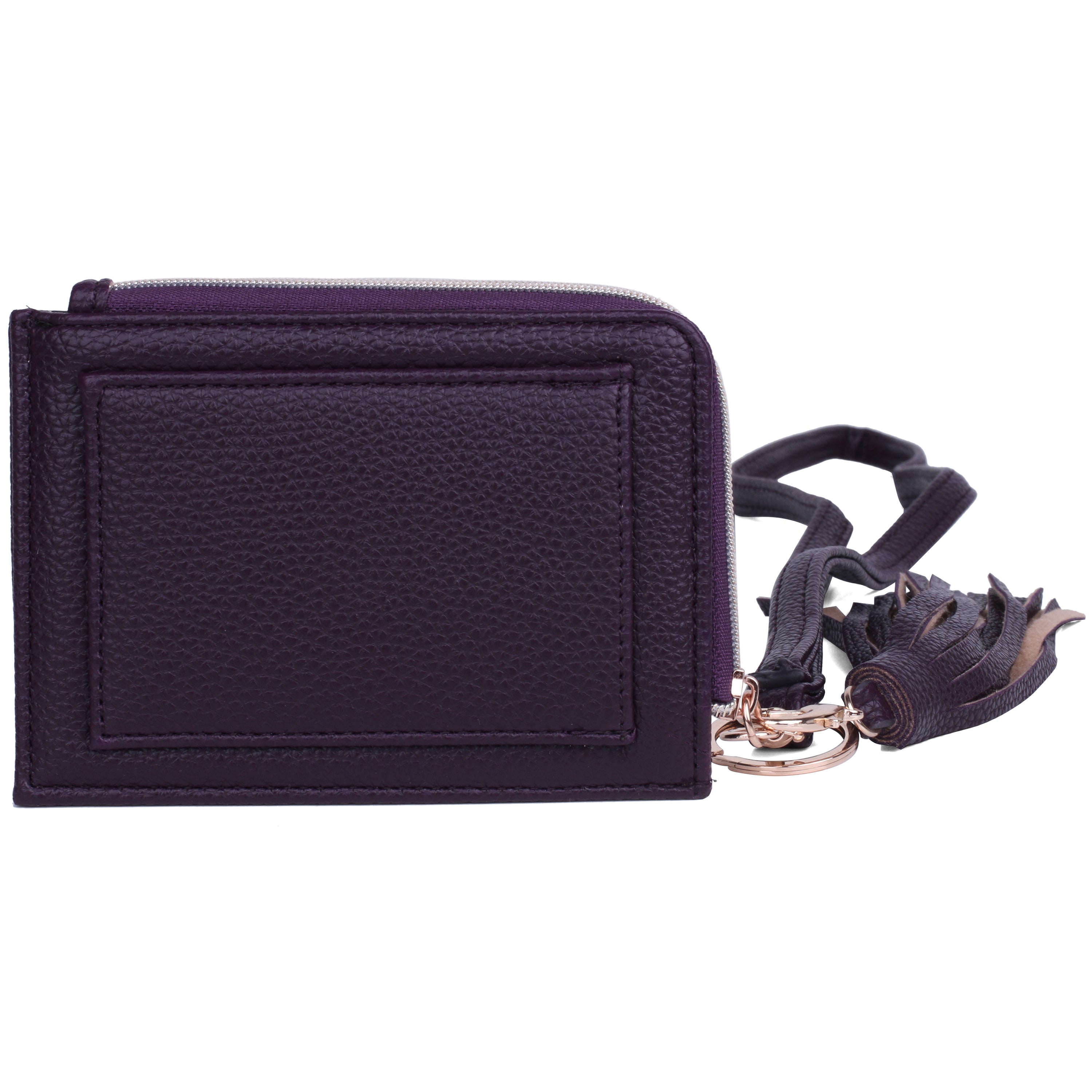 L-zip Coin Case with Strap