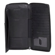 Dopp Regatta Leather Zipper Passport Organizer