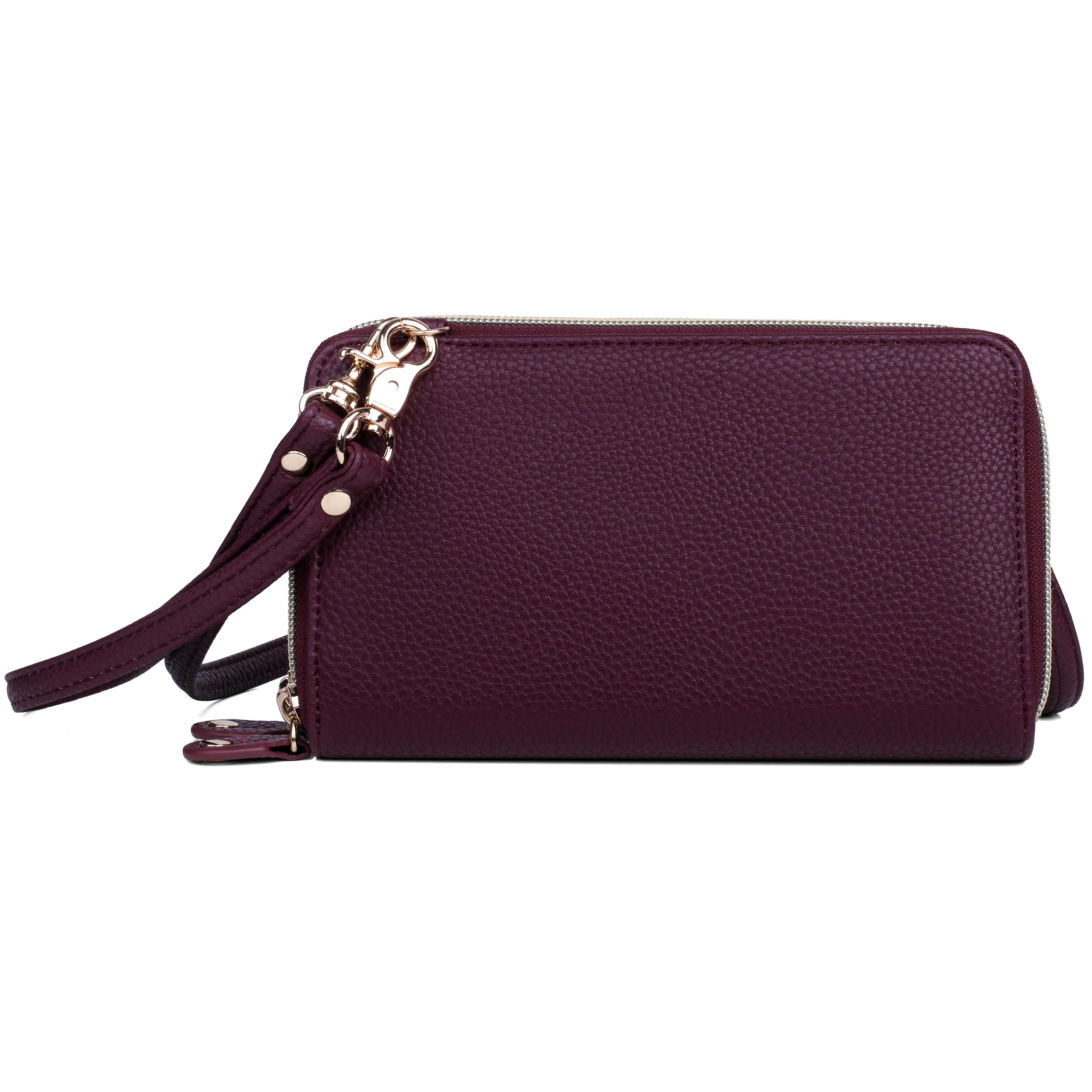 Julia Buxton RFID Double Zip Organizer - Vegan Accessory